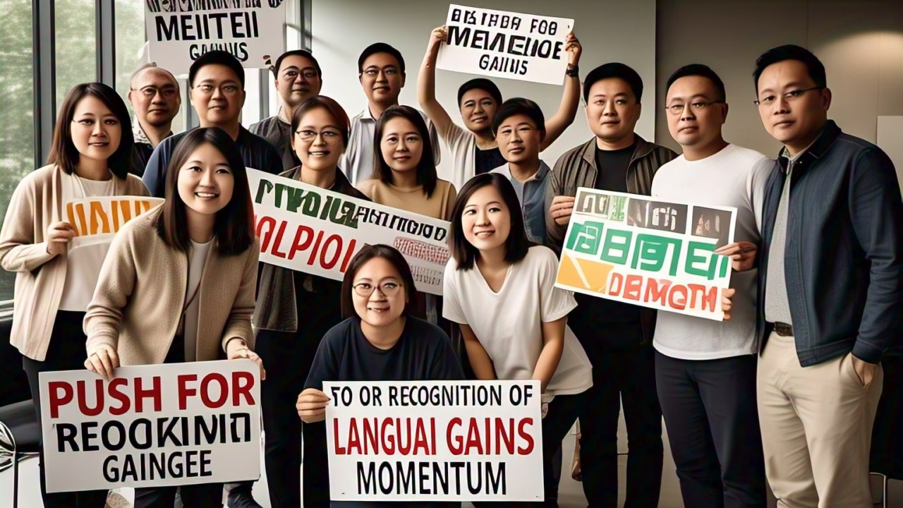 মেইটেই ভাষাৰ স্বীকৃতিৰ বাবে ঠেলাই গতি লাভ কৰে